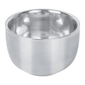 Linkidea Stainless Steel Heat Insulation Shaving Soap Cup, Durability Small Capacity Shaving Mug, Wet Razor Shave Cream Bowl for Men (Silver)