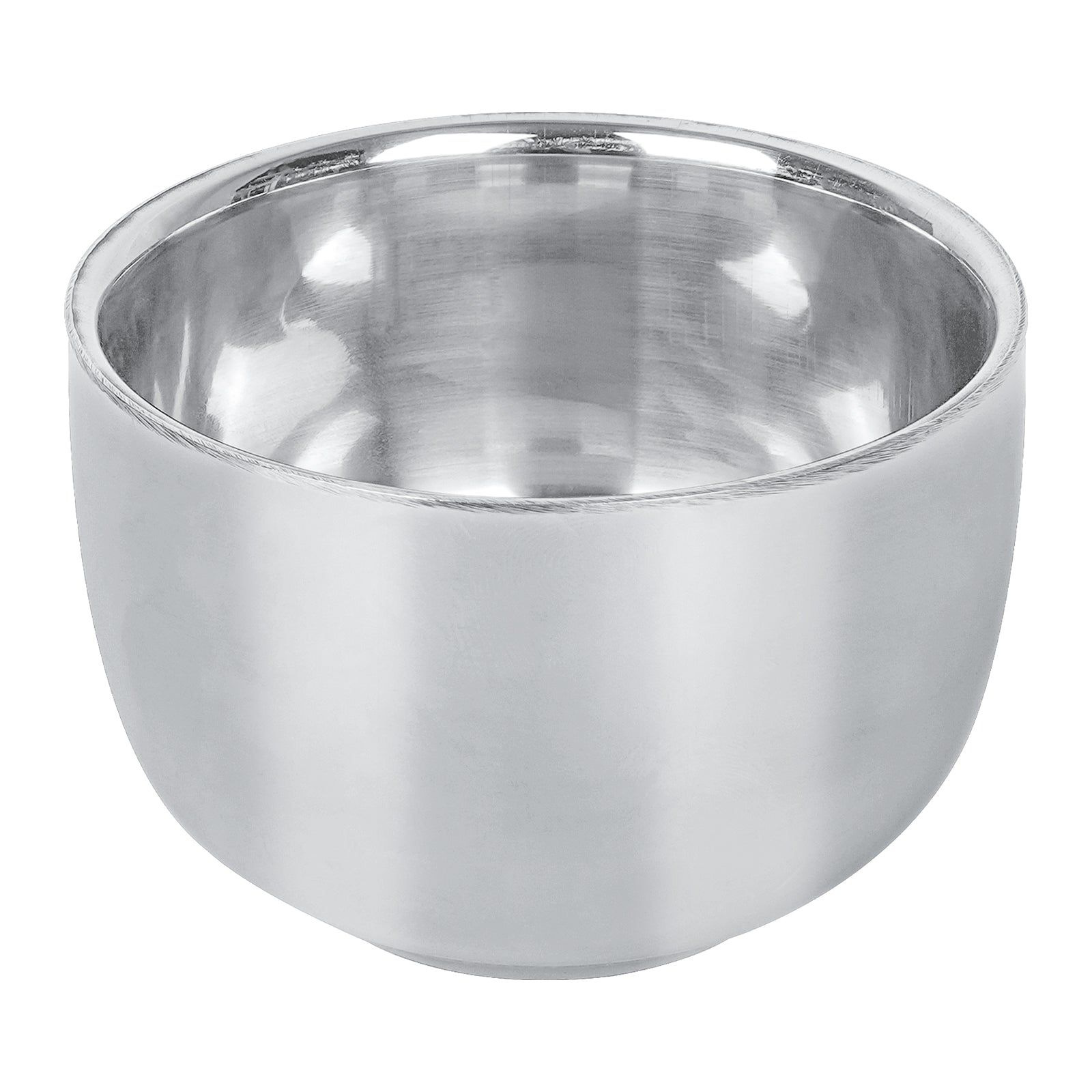 Linkidea Stainless Steel Heat Insulation Shaving Soap Cup, Durability Small Capacity Shaving Mug, Wet Razor Shave Cream Bowl for Men (Silver)