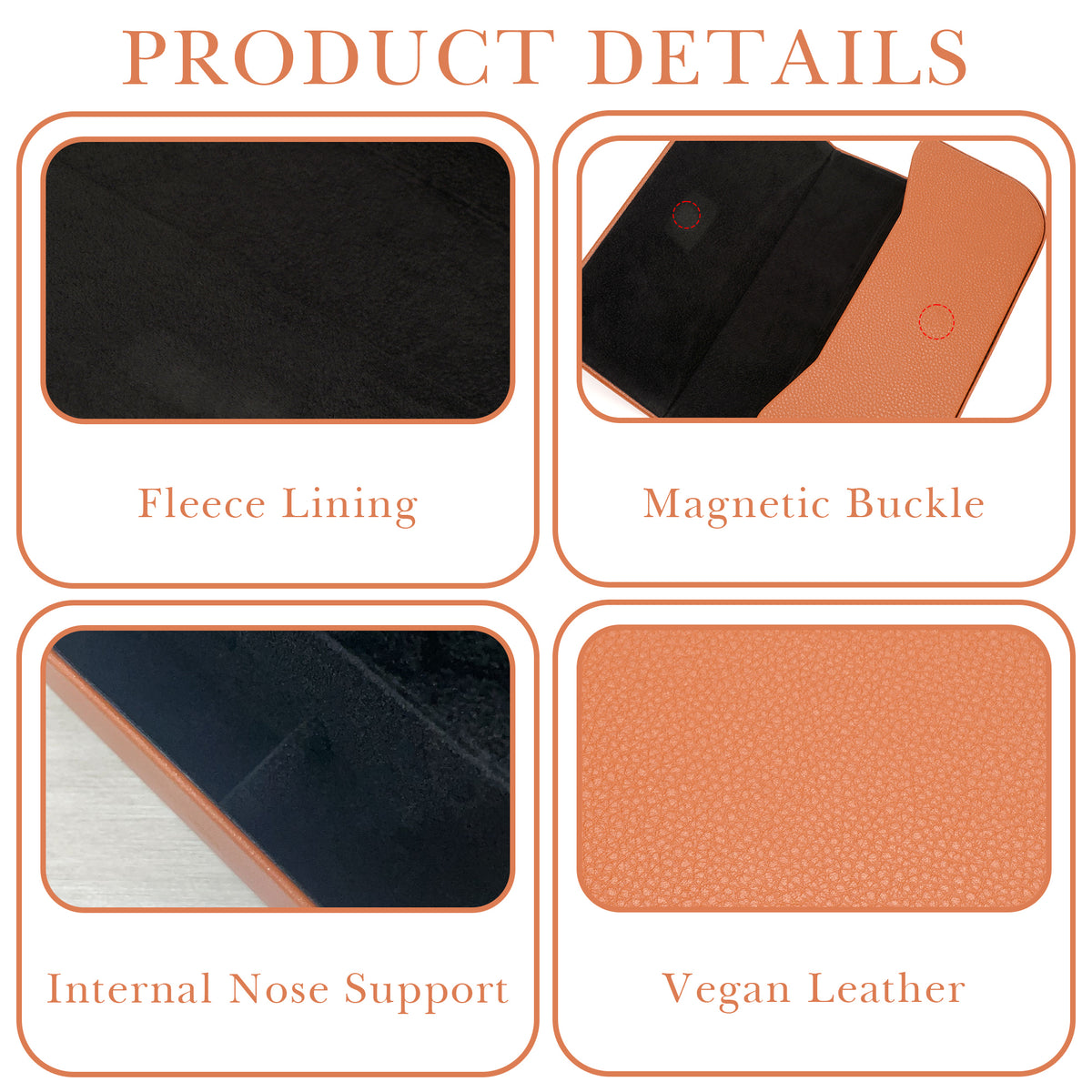 Linkidea Oversized Sunglasses Case, Large Frame Glasses Case for Sunglass, Eyeglasses Travel Bag Compatible with Rayban Aviator Reverse/New Wayfarer/Various Brand Models (Brown)
