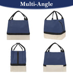 Linkidea Encrypted Oxford Cloth Lunch Bag, Large Capacity Reusable Insulated Lunch Bag for Picnic or Travel, Compatible with B.Box, Sunhanny, Pedeco, QQKO, Xgxn Lunch Box (Navy Blue)