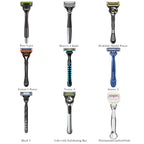 Linkidea 2 Pack Holder Razor, Shaver Stand for Shower Wall, Razor Holder Compatible with Gillette Fusion 5 Power, ProGlide Shield Power, Dorco (White)