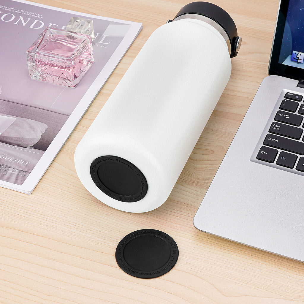 Linkidea 6 Pack Water Bottle Bottom Pad Compatible with Hydro Flask Wide Mouth 32oz/40oz, Silicone Waterbottle Bottom Silencer, Protective Anti-Slip Rubber Bottom Protector