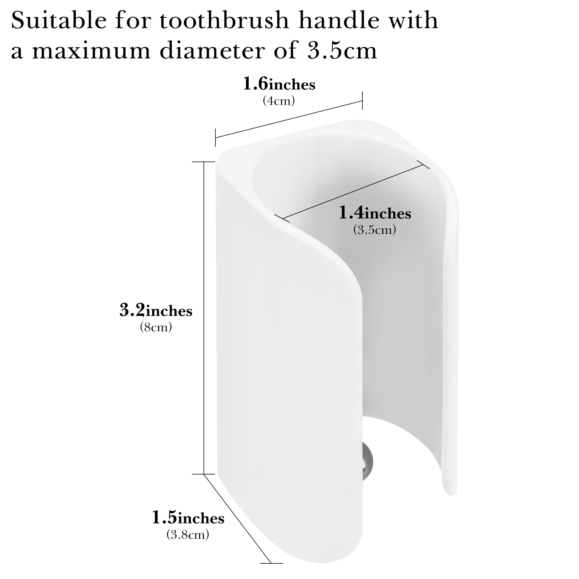 Linkidea Wall Mount Electric Toothbrush Holder, Plastic Power Toothbrush Hanger, Self Adhesive Organizer Compatible with Oral-B iO Series, Philip Sonicare ProtectiveClean (White)