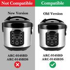 Linkidea Rice Cooker Stainless Steel Inner Pot Compatible with Aroma ARC-954SBD, ARC-914SBDS, Dishwasher Safe, No Coating Replacement Bowl (Old Version)