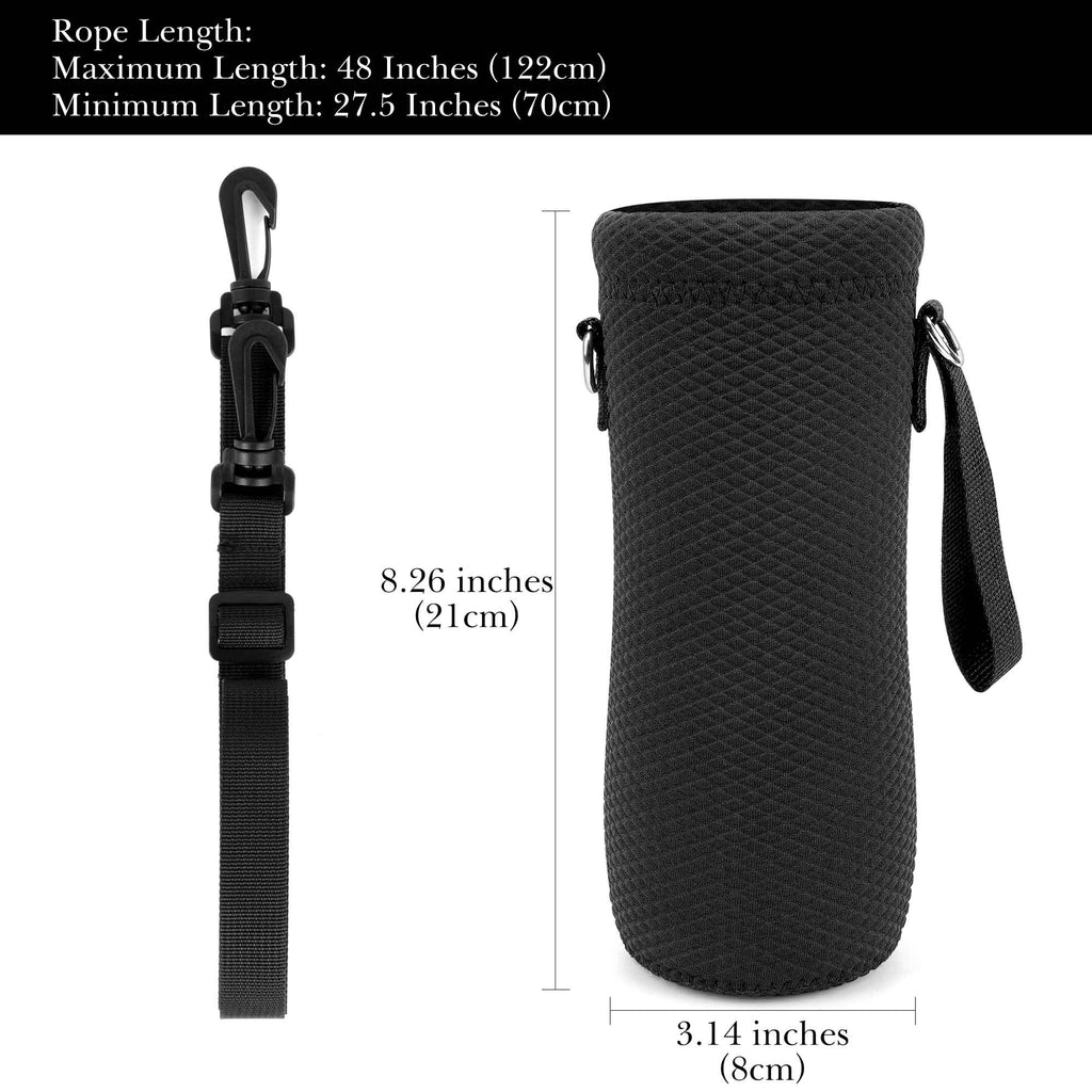 Linkidea Water Bottle Carrier with Fence Hook Compatible with Gatorade Plastic Squeeze 32oz, YETI Rambler 18oz, Sport Waterbottle Sling Bag Holder with Shoulder Strap for Baseball, Tennis