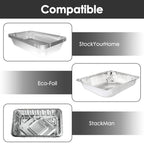 Linkidea Metal Grate Cooling Rack Pack of 2, Stainless Steel Baking Cooling Rack Rectangle 7.8'' x 10.2'', Oven Safe Grid Wire Racks for Roasting Disposable Pan (Black)
