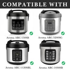 Linkidea Rice Cooker 304 Stainless Steel Inner Pot Compatible with Aroma ARC-150SB, ARC-5200SB, ARC-1120SBL, ARC-1030SB Inner Pot, Dishwasher Safe, No Coating Replacement Bowl
