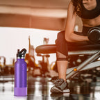 Linkidea 2 Pack Water Bottle Boot Compatible with IRON °FLASK Wide/Narrow Mouth 12oz/14oz/16oz/18oz/20oz/22oz/24oz, Silicone Bottle Bottom Sleeve Cover Bumper Protector (Purple)