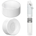 Linkidea 2 Pack Water Bottle Boot Compatible with Stanley Quick Flip GO 24oz, IceFlow Fast Flow 16oz, Silicone Water Bottle Bottom Bumper Protector (Clear White)