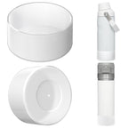 Linkidea 2 Pack Water Bottle Boot Compatible with Stanley Quick Flip GO 24oz, IceFlow Fast Flow 16oz, Silicone Water Bottle Bottom Bumper Protector (Clear White)