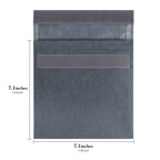 Linkidea 2 Pcs Reusable Snack Bag, Recycled Hook and Loop Packs Pouch for Adult, Leak-Proof Pack It Snack Bag Fits Snacks, Sandwich (Grey)
