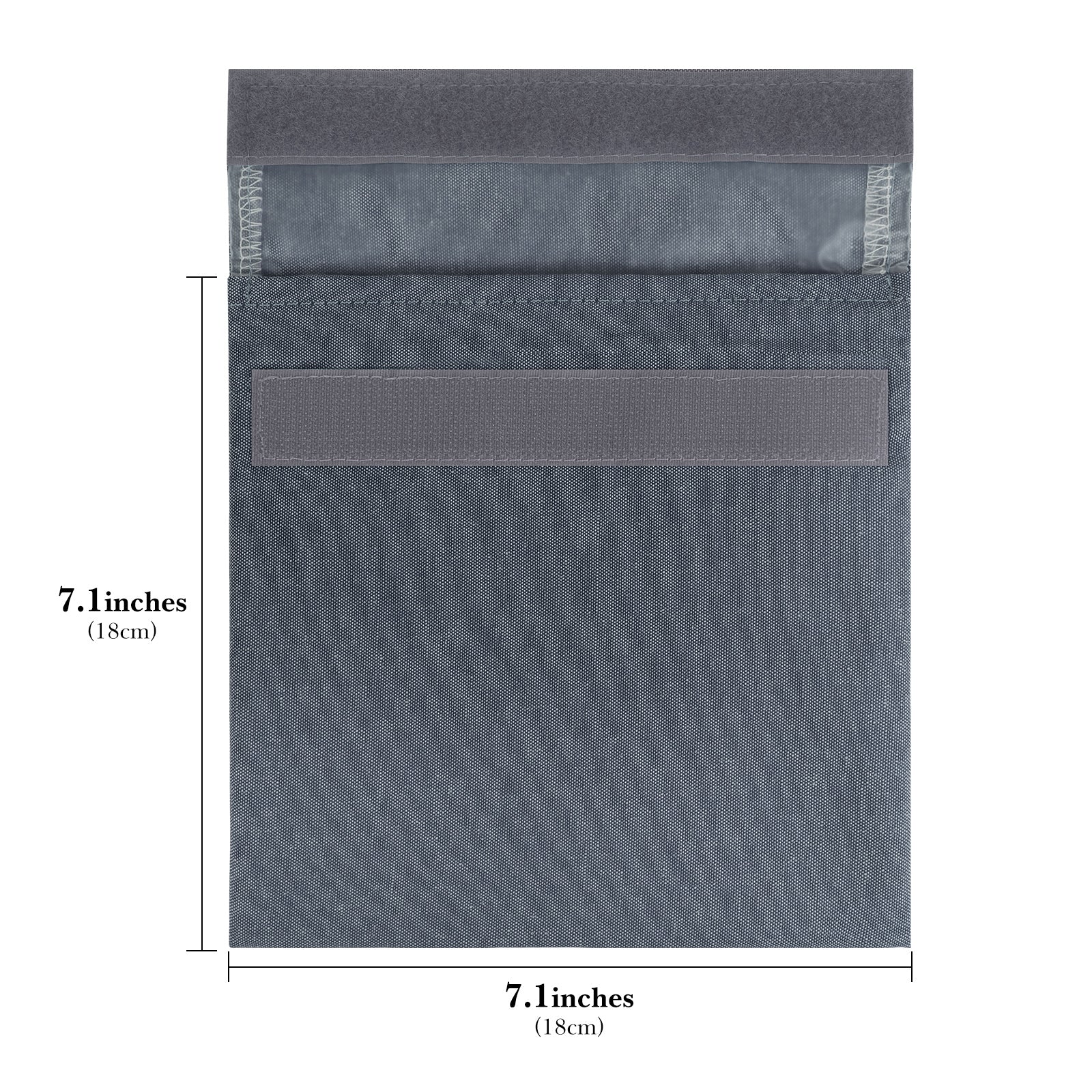 Linkidea 2 Pcs Reusable Snack Bag, Recycled Hook and Loop Packs Pouch for Adult, Leak-Proof Pack It Snack Bag Fits Snacks, Sandwich (Grey)