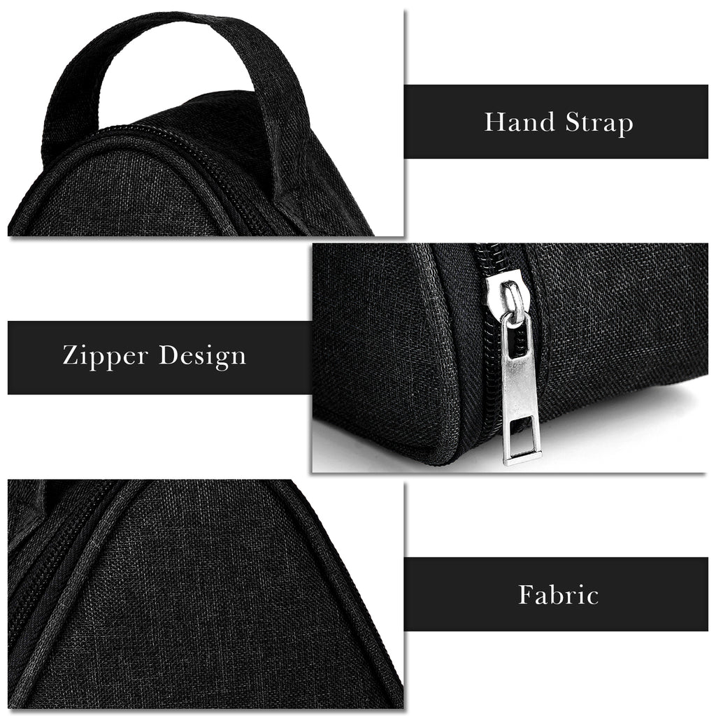 Linkidea Large Capacity Snack Bags, Thermal Insulated Cooler Tote Bag for Fruit, Leak-proof Portable Food Storage Accessories Fits Picnic, Camping (Black)
