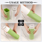 Linkidea Silicone Water Bottle Sleeve Compatible with Owala FreeSip 24oz, Anti-Slip Protector Waterbottle Boot, Bottle Bumper Cover, Green