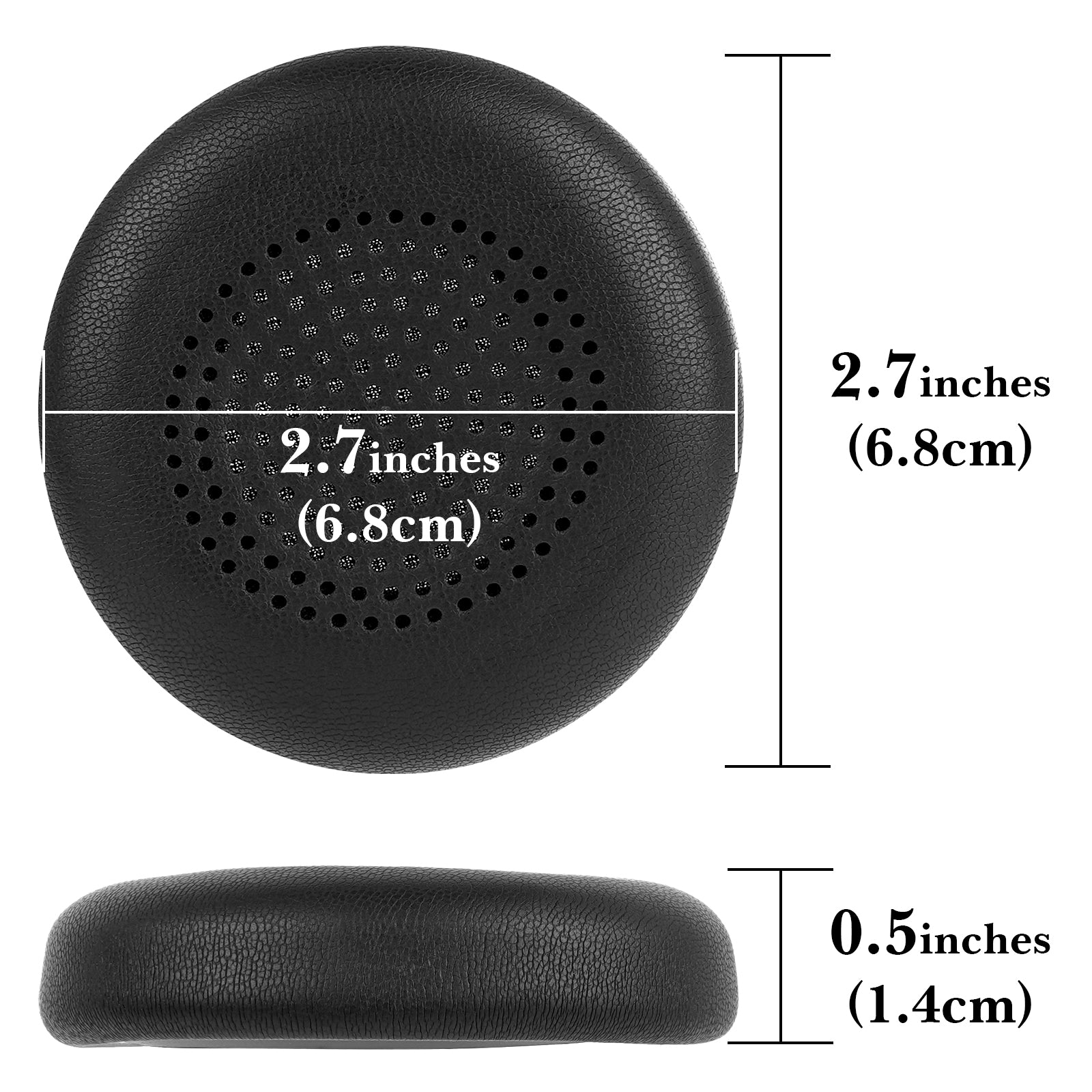 Linkidea Replacement Ear Pads for Logitech Zone Wireless, Zone 900 Headphones Ear Cushions, Headset Earpads (Protein Leather / Black)