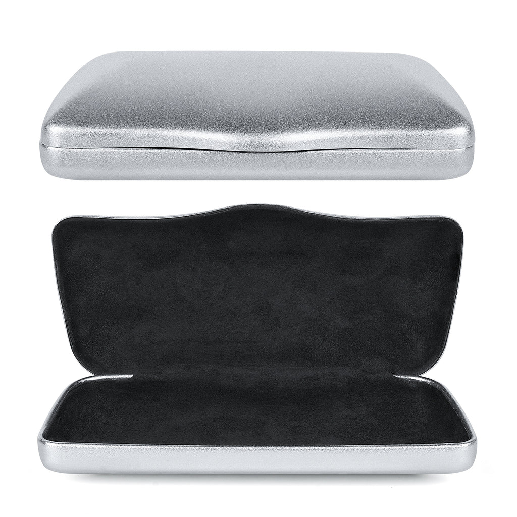 Linkidea Oversized Sunglasses Case, Large Frame Glasses Case for Sunglass, Eyeglasses Travel Bag Compatible with DIOR Missdior B1U EverDior A1U Rayban Aviator Titanium (Silver)
