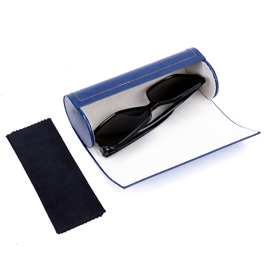 Extra Large Hard Shell Sunglasses Case, Oversized Sun Glasses Storage Organizer Compatible with RayBan RB8097 RB8089 RB4098 Persol PO3352S PO3328S PO3311S (XL / Blue)