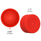 Linkidea Water Bottle Boot Compatible with YETI Rambler Travel Mug 20oz/30oz, Tumbler 20oz/30oz, Silicone Anti-Slip Water Bottle Bottom Sleeve Cover Protector (Red / 2 Pack)