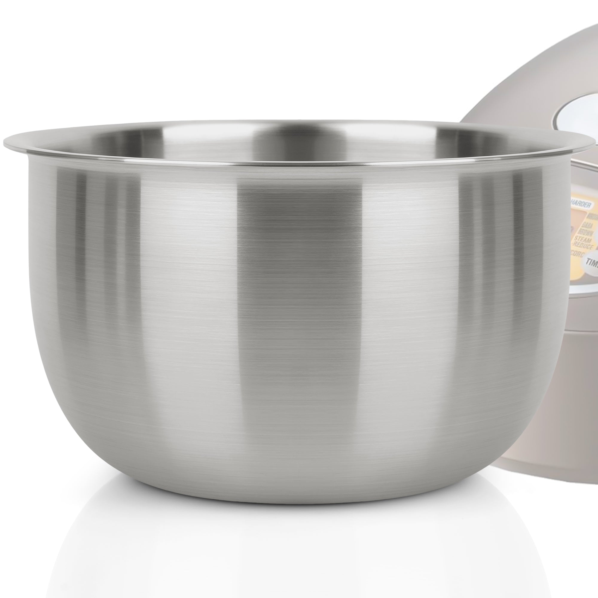 Linkidea Rice Cooker Stainless Steel Inner Pot Compatible with Zojirushi NP-NVC10, NP-KAC10, NW-QAC10 5.5-Cup, Dishwasher Safe, No Coating Replacement Bowl