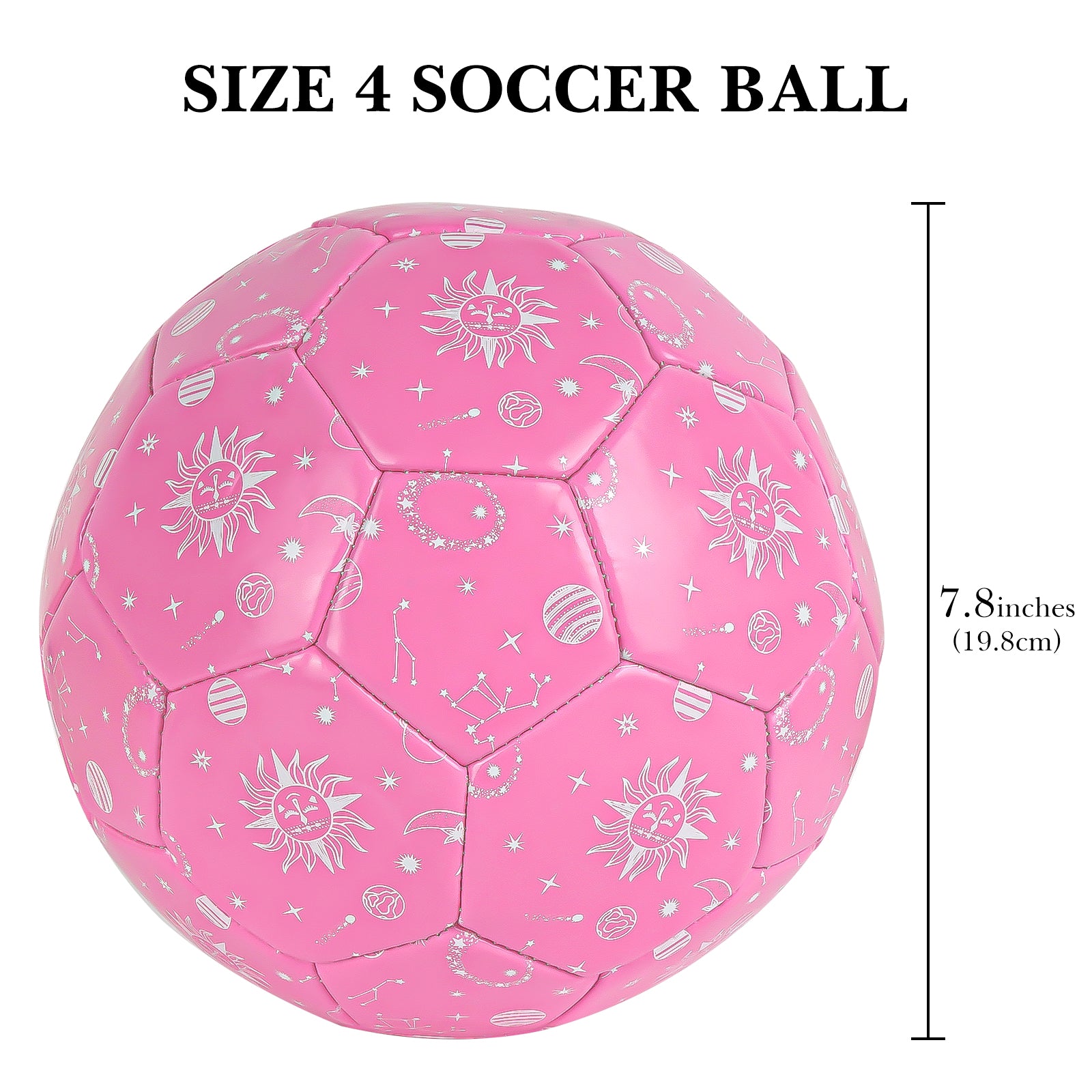 Linkidea Pink Soccer Ball Size 4, Gift for Girls Sports & Outdoor Play