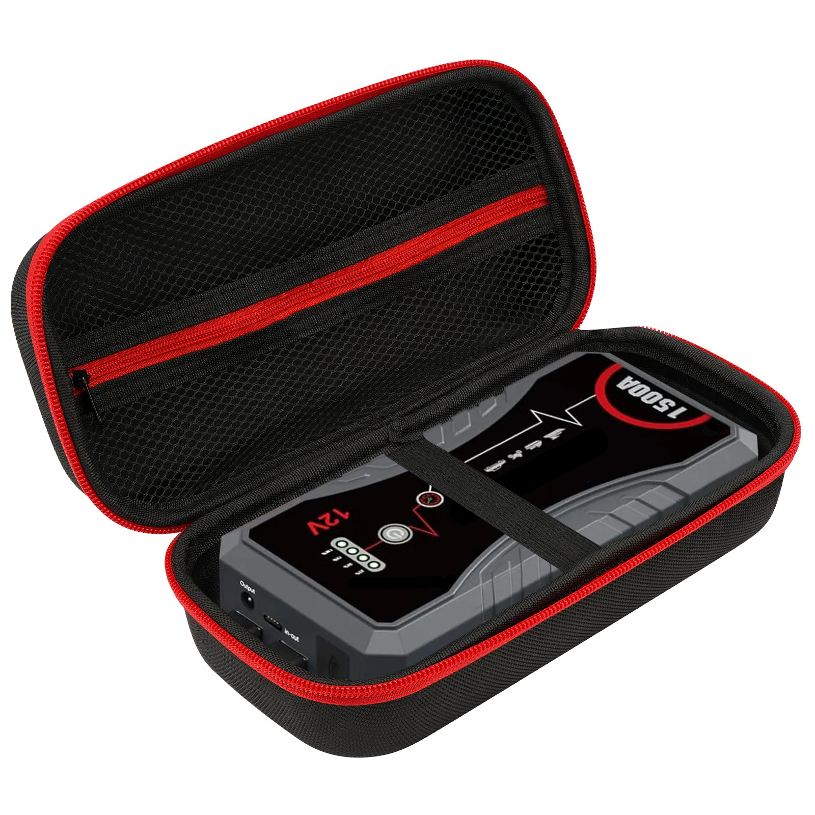 Linkidea Car Jump Starter Hard Shell Storage Case, Travel Carrying Protection Bag Compatible with Q10S, JS02, JS01, YA80 Jump Starter (Black)