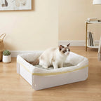 2 Pack Foldable Disposable Cat Litter Box with 10 Leakproof Liners, Portable Travel Kitty Litter Tray for Car, Hotel, Camping, Temporary Indoor Use