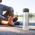 Linkidea 2 Pack Water Bottle Boot Compatible with Contigo Jackson Chill 2.0 20oz/24oz, Cortland 24oz, Silicone Anti-Slip Bottle Bottom Bumper Protector (Clear White)