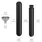 Linkidea Stainless Steel Hip Flask with Cigar Holder and Funnel, Portable Travel Flask for Cigars & Alcohol Storage (Black 2 Oz Capacity)