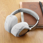 Linkidea Fabric Ear Covers, Washable, Sweatproof Protectors for Headphones, Ideal for Gym & Gaming, 2 Pairs (Size M, Light Grey)