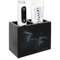 Linkidea Countertop Toothbrush Holder for Bathroom, Resin Brush Stand for Electric Toothbrush and Toothpaste, Organizer Compatible with Oral-B iO Series, Philips Sonicare, Aquasonic(Black)