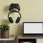 Linkidea Gaming Headset & Controller Wall Mount Holder, Dual Gamepad and Headphone Hanger Stand for PS5/PS4/Xbox One/360/PC, Space-Saving Gaming Accessories Organizer