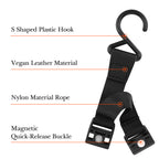 Linkidea 2 Pack Fence Hooks for Waterbottle, Compatible with Stanley, Nalgene, IRON FLASK with Handle Bottle & Tumbler, S Shaped Hook Hanger Magnetic Buckle for Outdoor Sports Camping