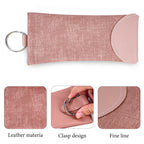 Linkidea Oversized Sunglasses Pouch, Large Frame Glasses Pouch for Sunglass, Eyeglasses Travel Bag Compatible with Rayban Aviator Titanium/Caravan Reverse/Various Brand Models (Pink)