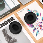 Linkidea Replacement Ear Pads for Beats Solo 4 Wireless On-Ear Headphones, Ear Cushions (Protein Leather / Black)