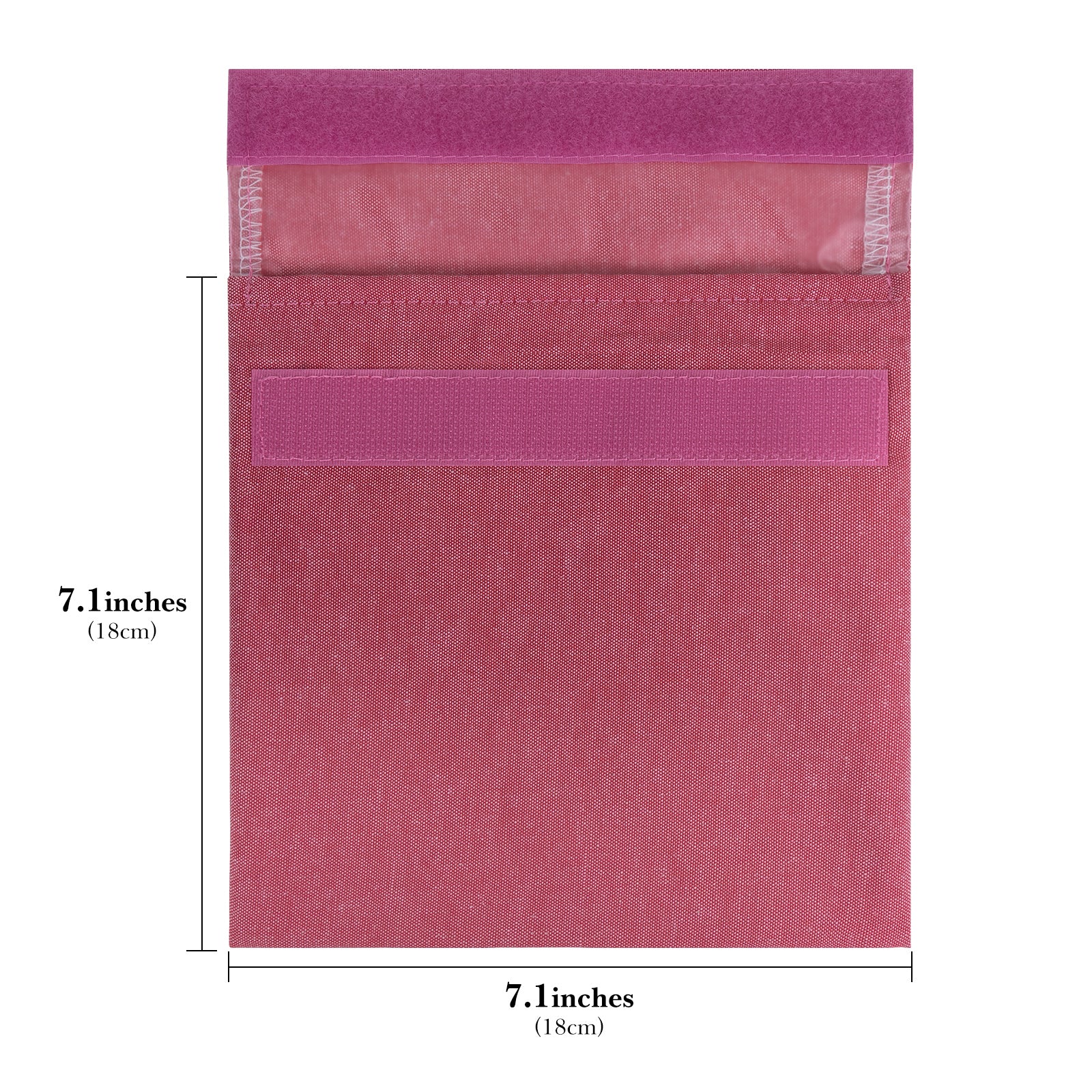 Linkidea 2 Pcs Reusable Snack Bag, Recycled Hook and Loop Packs Pouch for Adult, Leak-Proof Pack It Snack Bag Fits Snacks, Sandwich (Rred, Green)