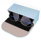 Extra Large Sunglasses Case, 2 Pack Oversized Eyewear Soft Bag Storage Organizer Compatible with DIOR Diorbay S1U Prada PR 59WS PR 63XS RB4401D RBS0101S RB8097 RB8089 RB4098 (XXL, Blue)
