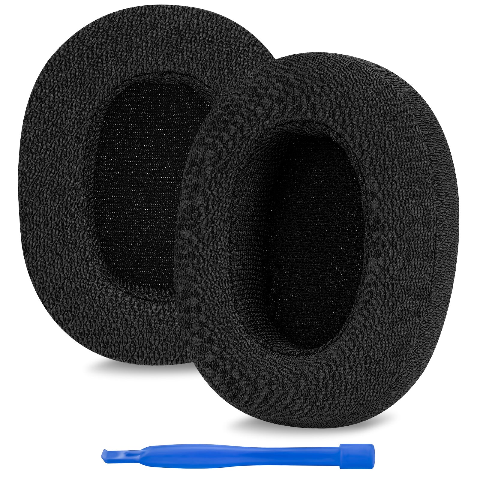 Replacement Ear Pads for Skullcandy Crusher Wireless/Evo/ANC, Hesh 3/Hesh EVO/Hesh ANC Headphones, Headset Earpads ( Mesh Fabric / Black)