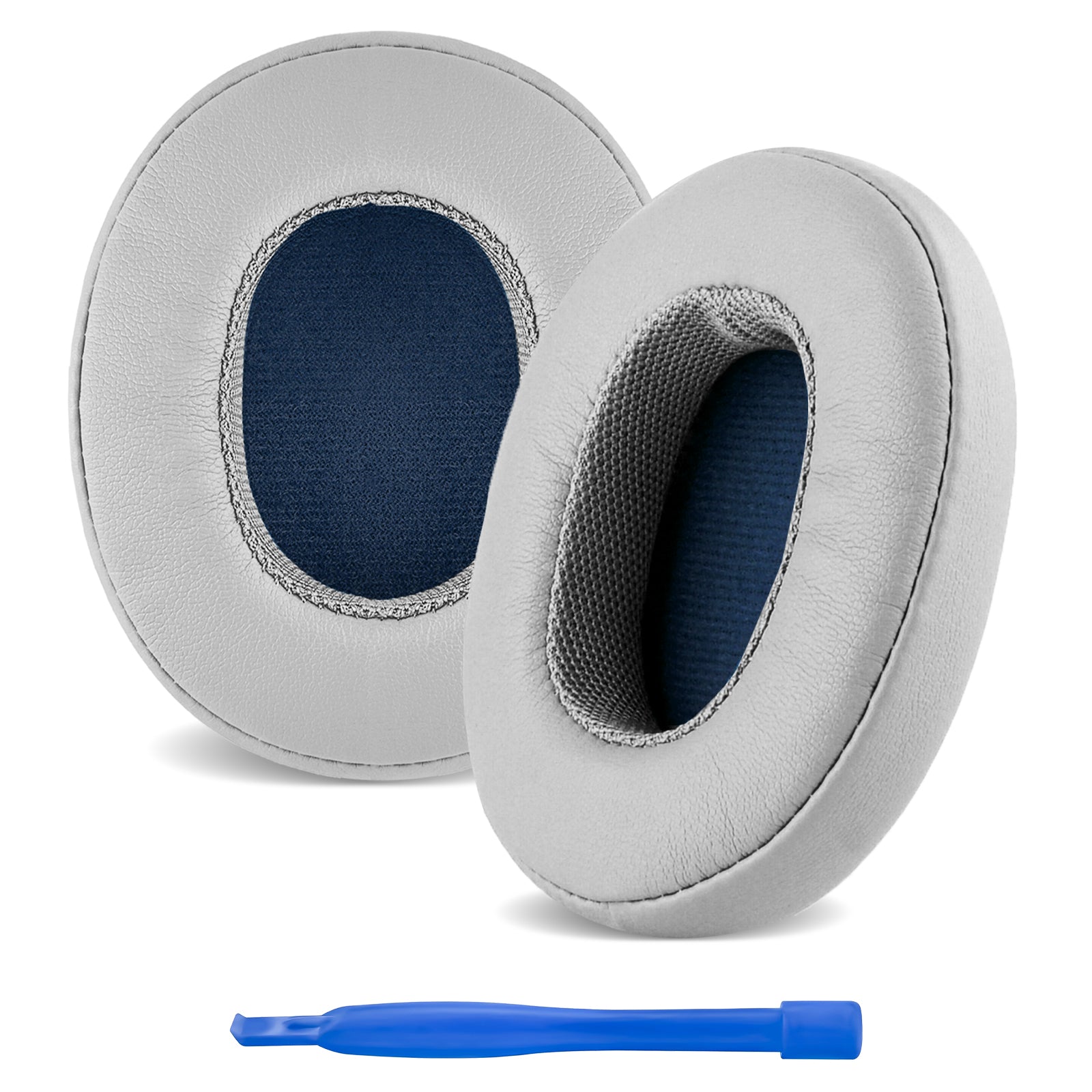 Linkidea Replacement Ear Pads for Skullcandy Crusher Wireless Crusher Evo Crusher ANC Hesh 3 Venue ANC Headphones Ear Cushions, Ear Covers, Headset Earpads ( Protein Leather / White )