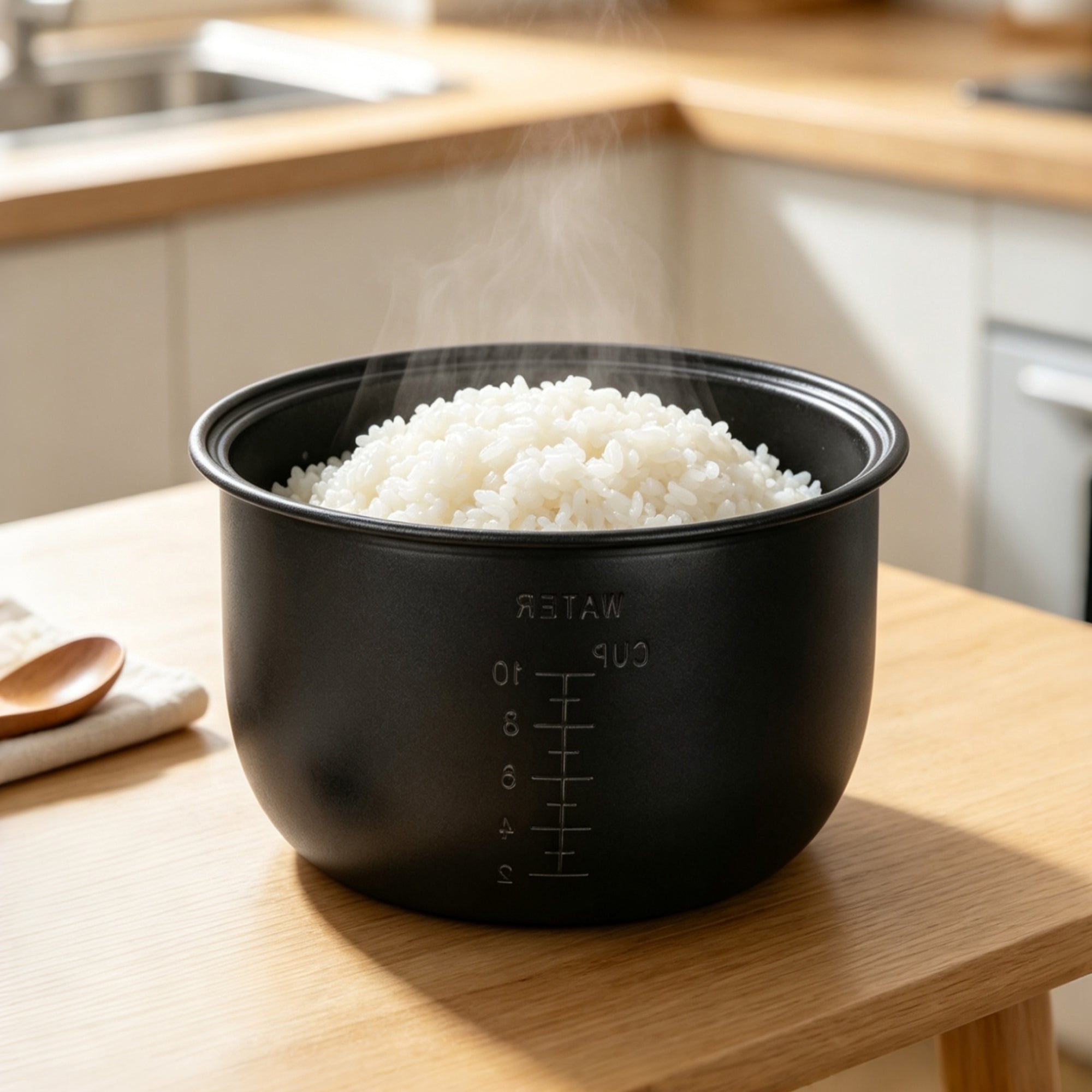 Linkidea Rice Cooker Aluminum Alloy Inner Pot Compatible with Tiger JBV-A18U-W, COSORI CRP-R501IP-KUS, Dishwasher Safe, Replacement Bowl