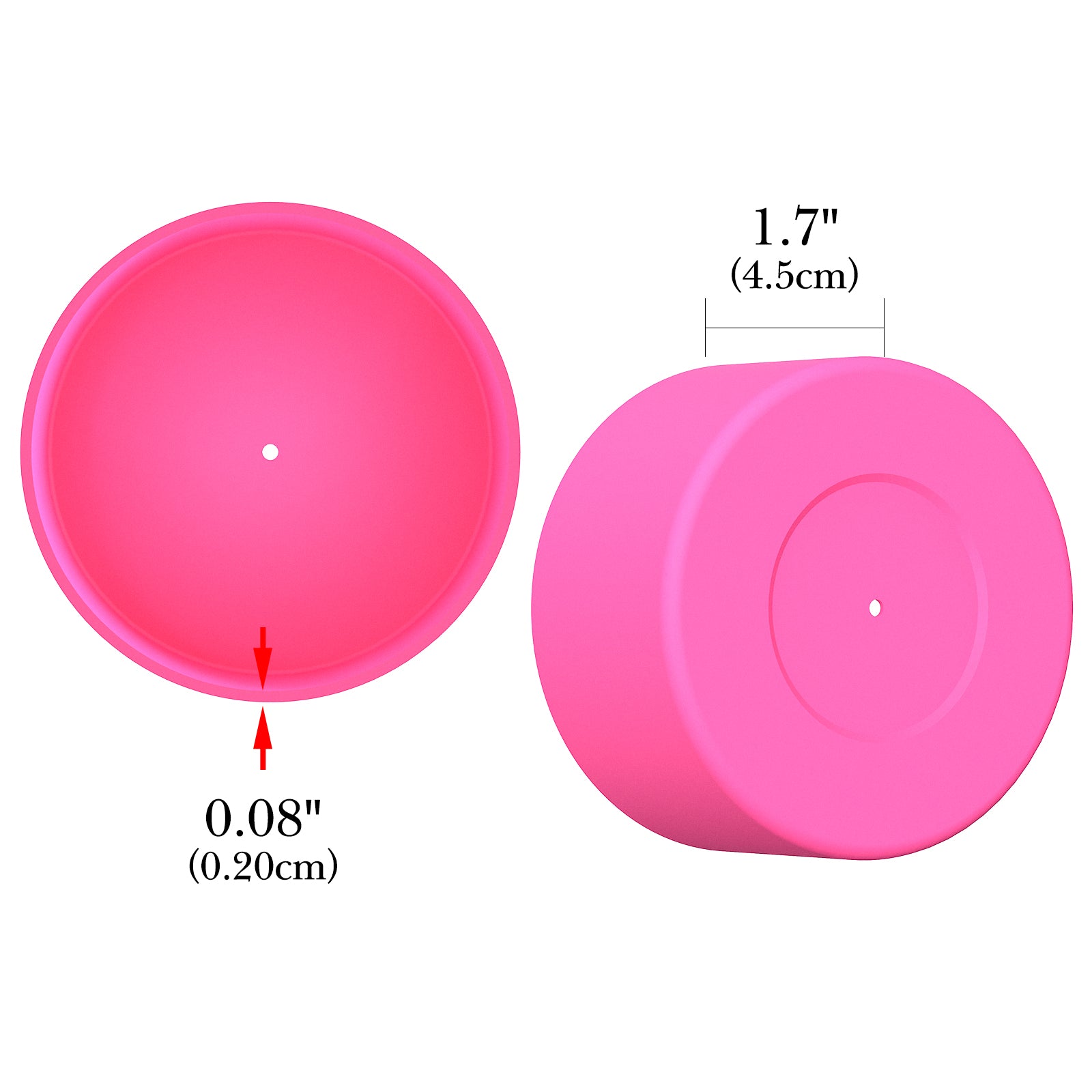 Linkidea Water Bottle Boot Compatible with YETI Rambler Jr. Kids 12oz, Rambler 12oz/18oz, Yonder 20oz/25oz, Silicone Anti-Slip Bottle Bottom Sleeve Bumper Protector (Pink / 2 Pack)