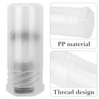 Linkidea 2 Pack Travel Case with Waterproof Holder for Shaving Brushes, Portable Grooming Organizer for Men, Compatible with Large Brush (White)