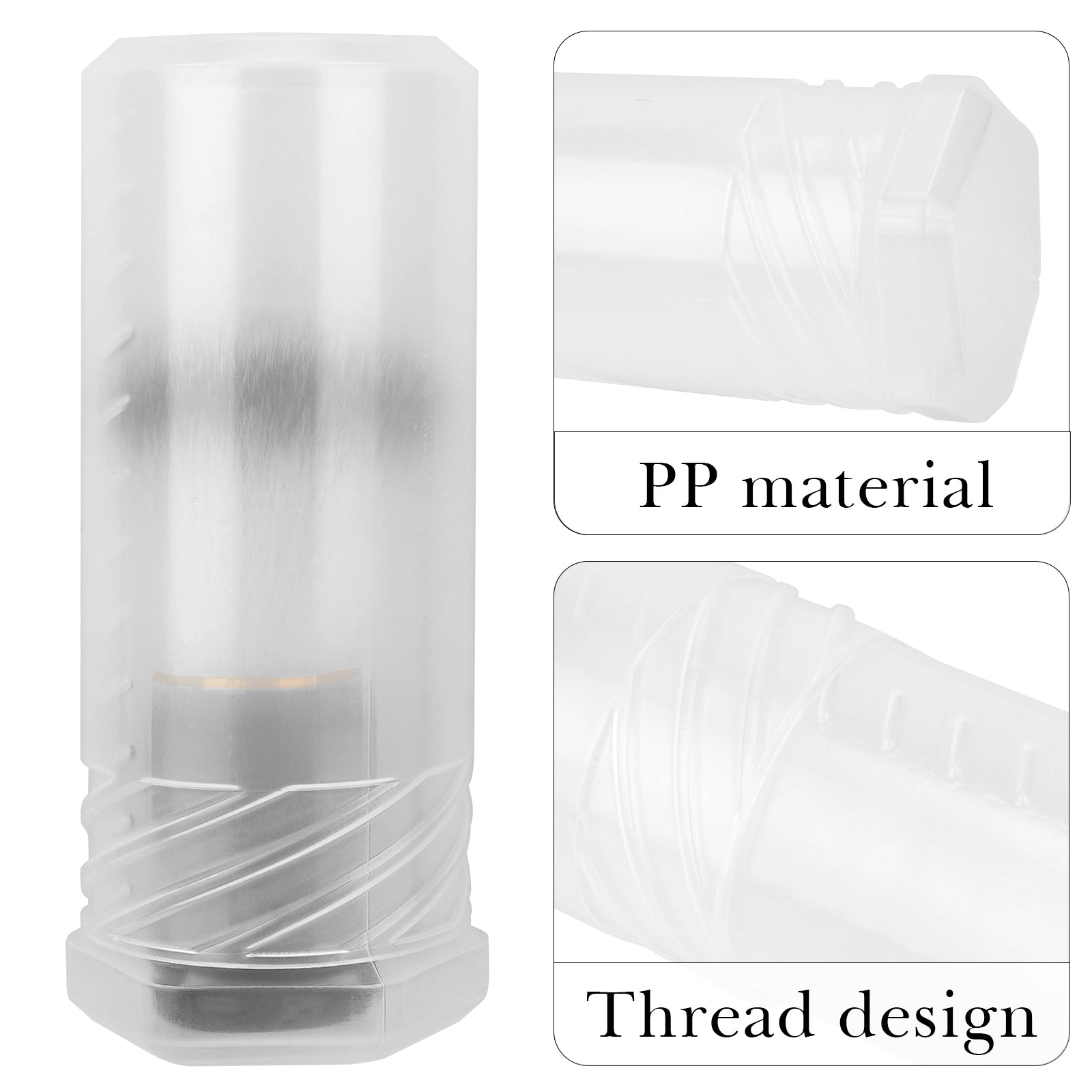 Linkidea 2 Pack Travel Case with Waterproof Holder for Shaving Brushes, Portable Grooming Organizer for Men, Compatible with Large Brush (White)