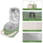 Linkidea Insulated Food Jar Bag, Thermal Snack Bag, Lunch Cooler Bags for Food Jar, Suitable for Office Work, Outdoor Picnics, Compatible with THERMOS 24 oz (Green)
