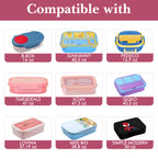Linkidea Lunch Bag, Large Capacity Lunch Tote Bag with Hand Strap, Reusable Lunch Box Bag for Picnic, Outdoor, Compatible with B.Box, Sunhanny, Pedeco, QQKO, Xgxn Lunch Box (Pink)