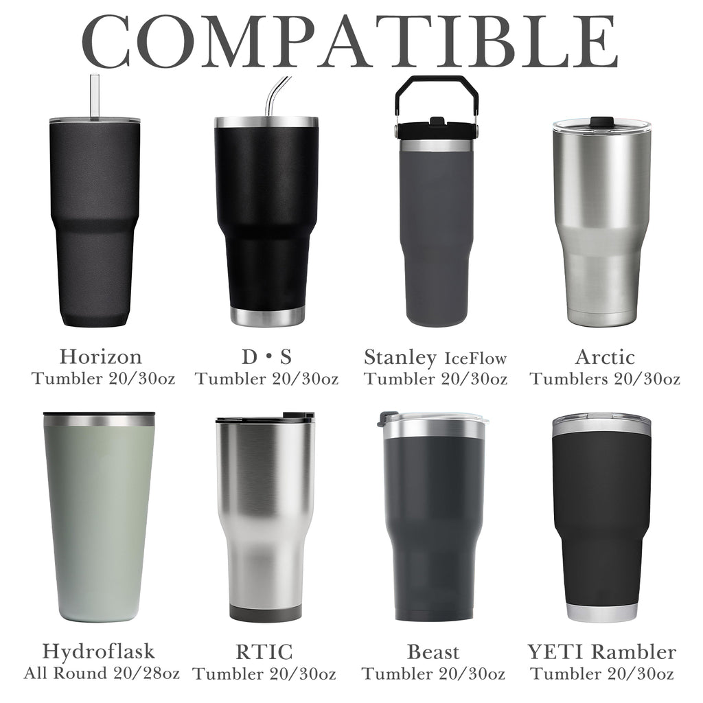 Linkidea Tumbler Tea Infuser for Loose Leaf Tea, Compatible with YETI Tumbler 20oz/30oz, IRON FLASK Classic 24oz/32oz Mug Attachment, 304 Stainless Steel Mesh Strainer (Dishwasher Safe)