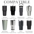 Linkidea Tumbler Tea Infuser for Loose Leaf Tea, Compatible with YETI Tumbler 20oz/30oz, IRON FLASK Classic 24oz/32oz Mug Attachment, 304 Stainless Steel Mesh Strainer (Dishwasher Safe)