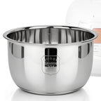 Linkidea 304 Stainless Steel Replacement Inner Pot Compatible with CUCKOO CR-0675FG, CR-0655FW, CR-0605F, CR-0633F, CR-0632F, CR-0631F Rice Cooker, No Coating, Dishwasher Safe