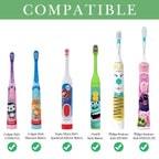 Linkidea 2 Pack Wall Mounted Electric Toothbrush Holder, 2 Slots Self Adhesive Power Toothbrush Hanger for Toddler, Compatible with Spinbrush Electric toothbrush, Oral-B Kids Battery Toothbrush