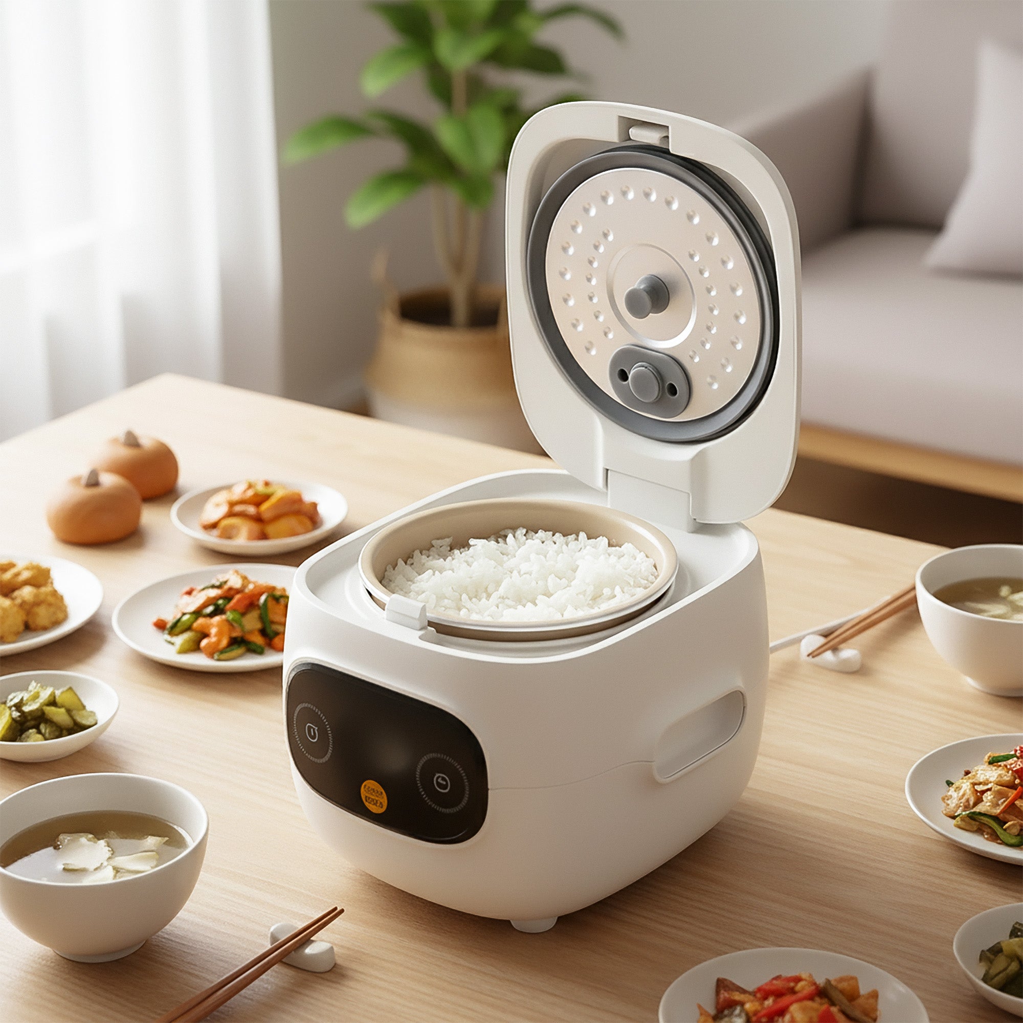 Linkidea Rice Cooker Ceramic Glaze Inner Pot Compatible with COMFEE' Mini Rice Cooker 4 Cups Cooked, Dishwasher Safe, Replacement Bowl