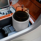 Car Cup Holder Sunglasses Stand, Extra Large Grey Soft Silicone Eyewear Organizer with Plush Lined, Sun Shades Easy Access Storage, Scratch Protection